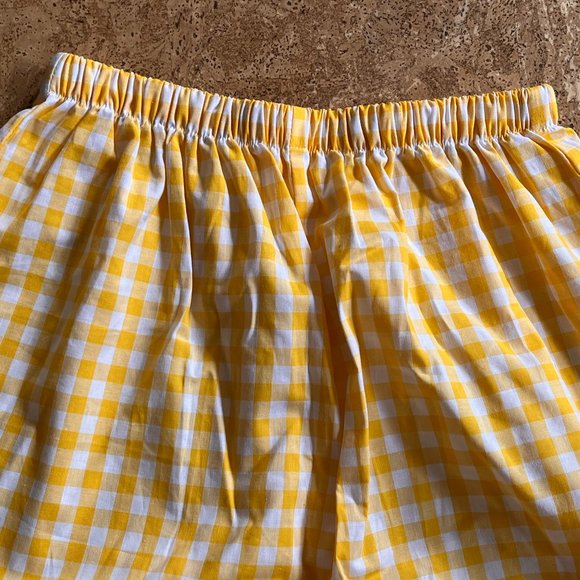 Rae Yellow Gingham High Waist Trousers - Picture 7 of 11